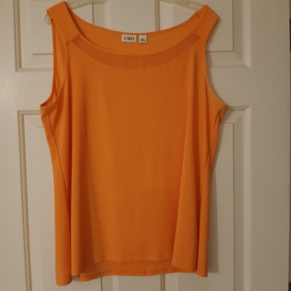 Cato Tops - Orange Sleeveless Women's Top